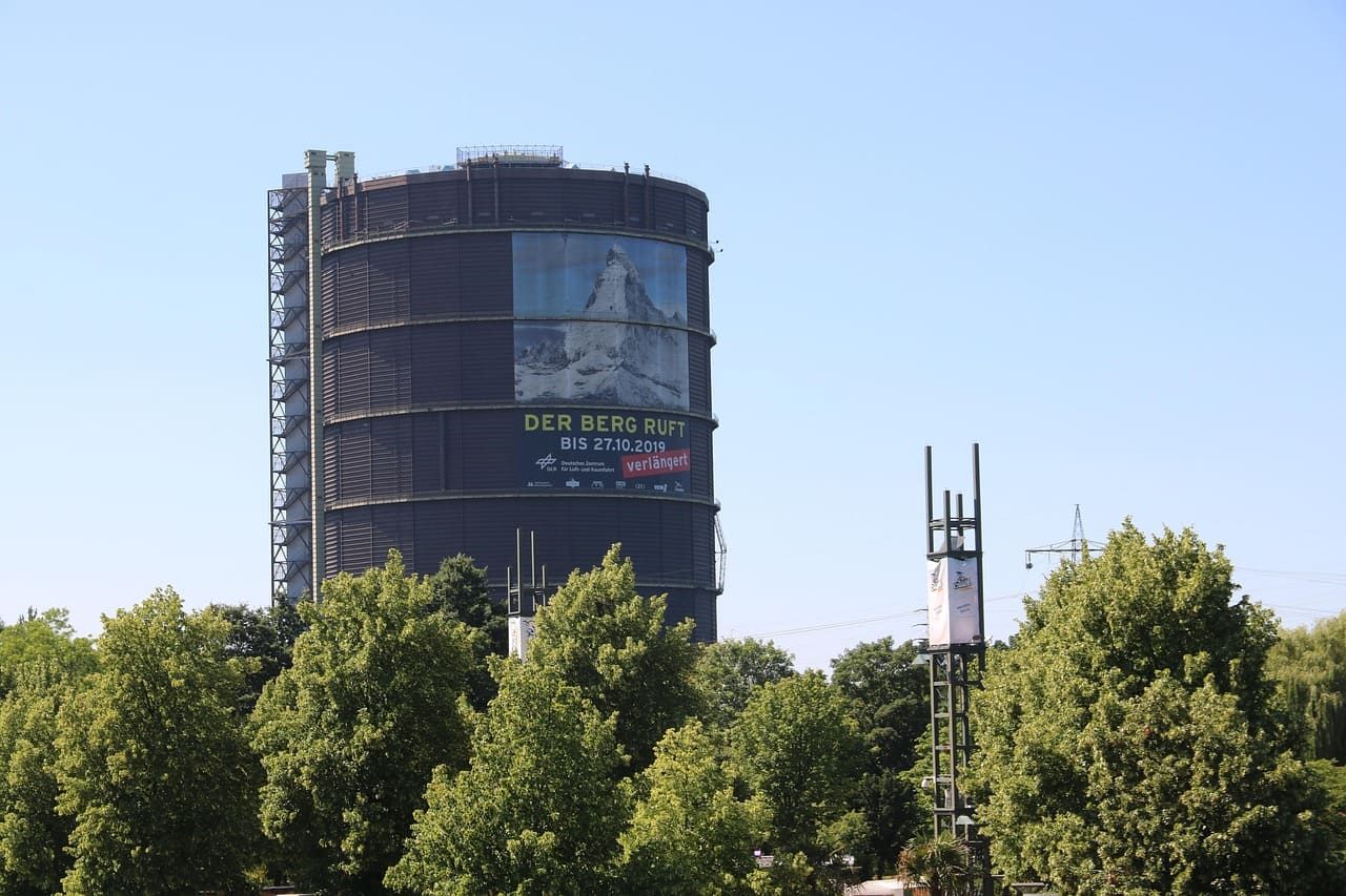 Blick auf das Gasometer Oberhausen
