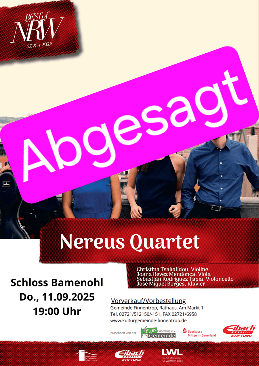 Absage Best of NRW Plakat web